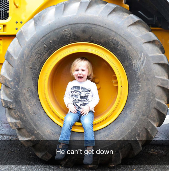 He can’t get down