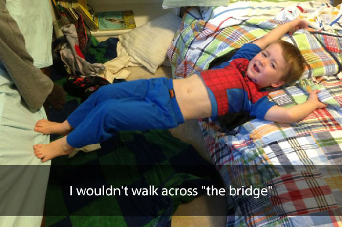 I wouldn't walk across "the bridge"