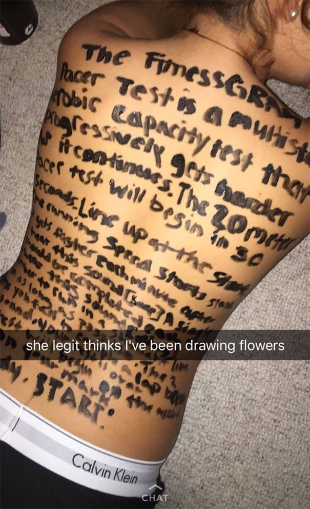 She Legit Thinks I've Been Drawing Flowers