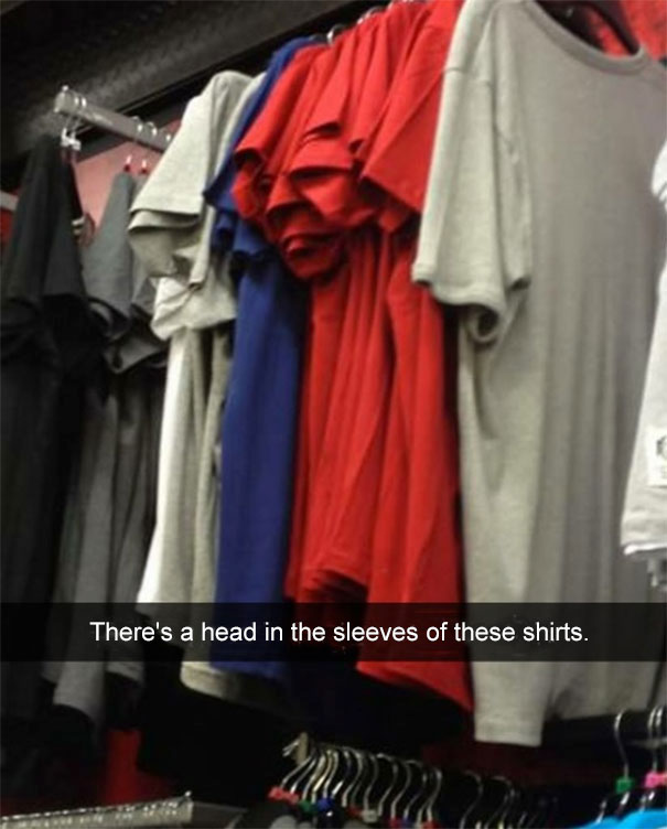 There's A Head In The Sleeves Of These Shirts