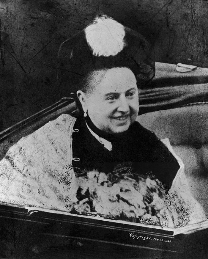 A Smiling Queen Victoria In An Open Coach, 1892