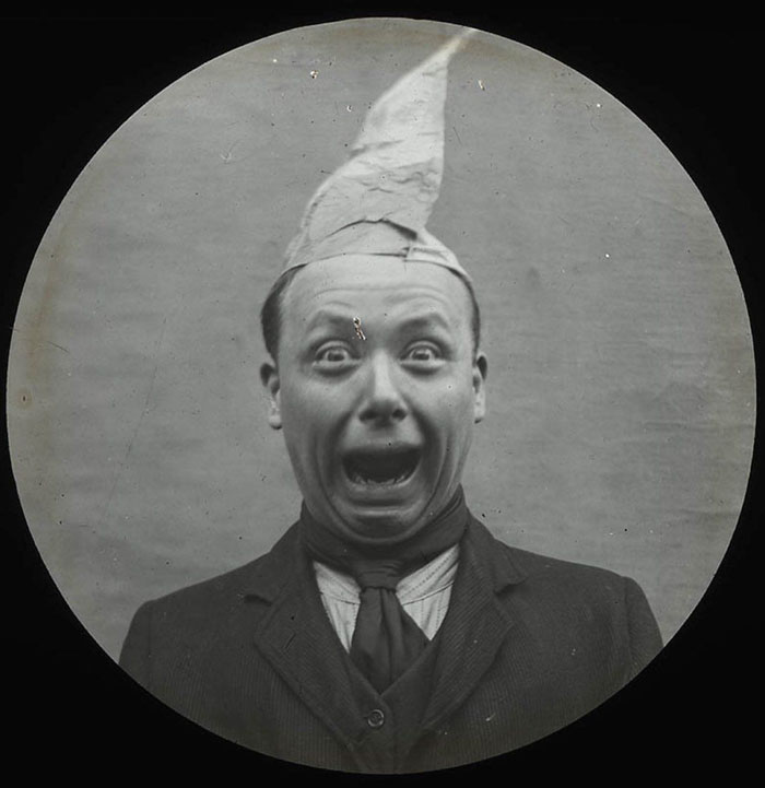 Man Pulling A Comical Face, 1900