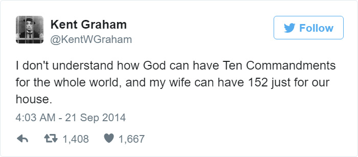 Funny Tweet About Wife