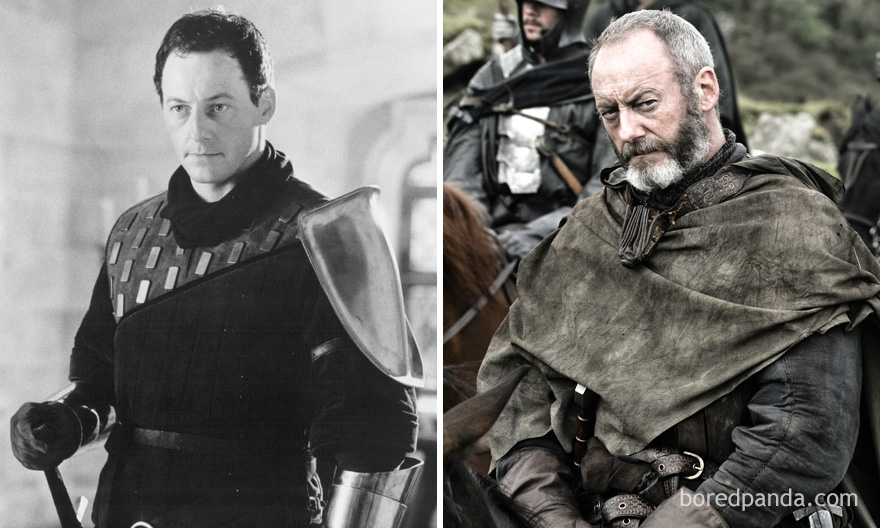 Liam Cunningham As The Onion Knight (In 1995's First Knight) And As Ser Davos (In GoT)