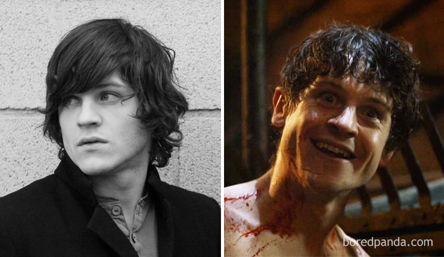 Young Iwan Rheon And As Ramsay Bolton (In GoT)