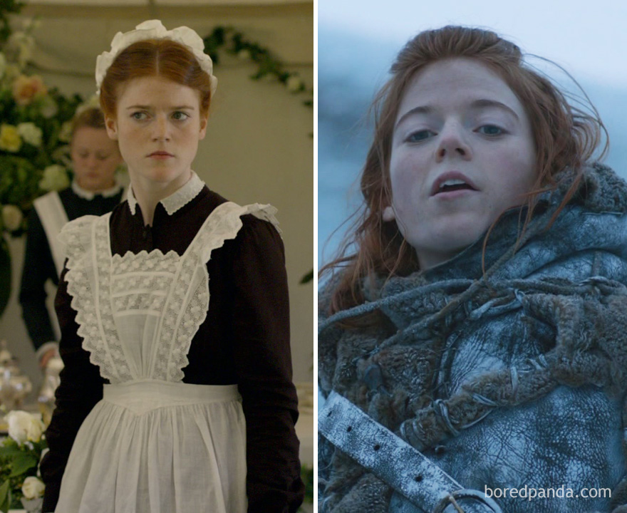 Rose Leslie As Gwen Dawson (in 2010's Downton Abbey) And As Ygritte (in Got)