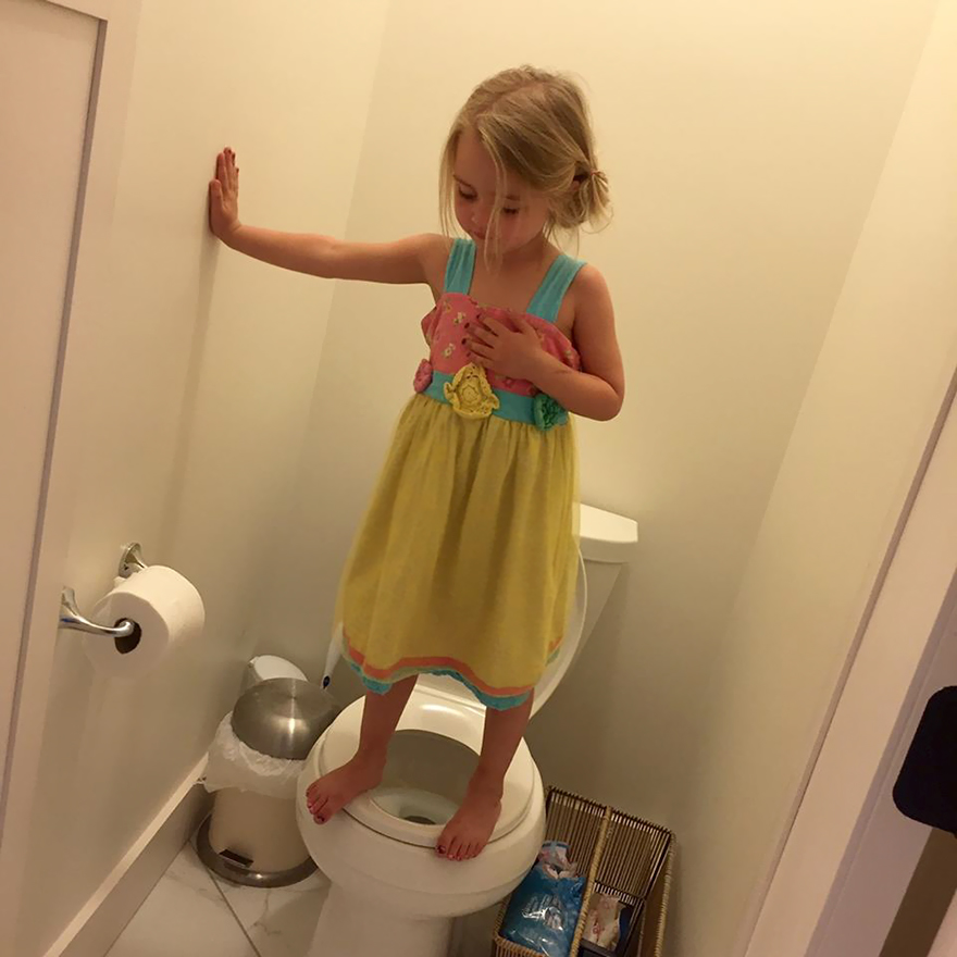 Mom Took What Seemed To Be A Funny Pic Of Her Daughter, But Soon Realized The Sad Reality