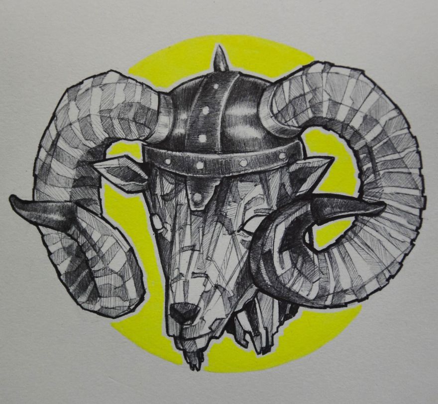 Every Free Time I Create Animal Drawings With A Twist !