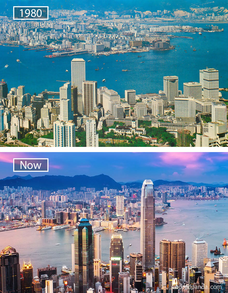 Hong Kong, China - 1980 And Now