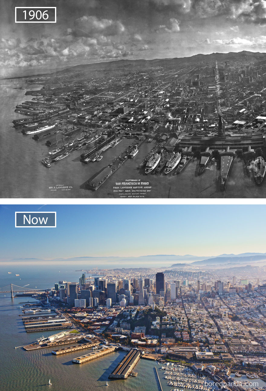 San Francisco, USA - 1906 And Now