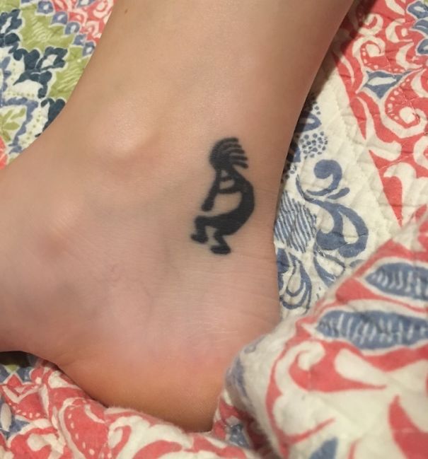 Koko character ankle tattoo