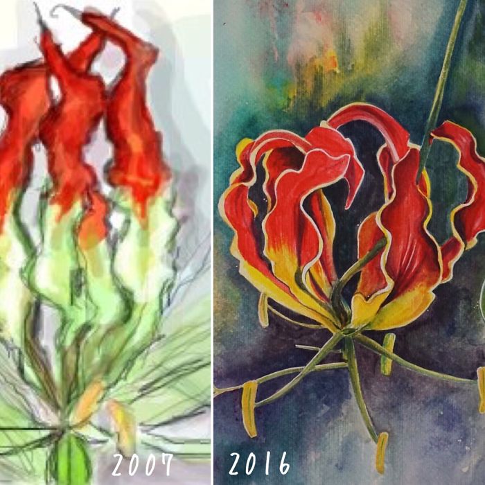 Flaming Lily, Progress After 9 Yrs