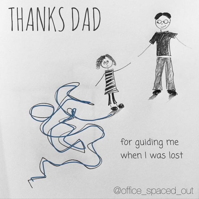I Created These Illustrations To Thank All The Dads Out There