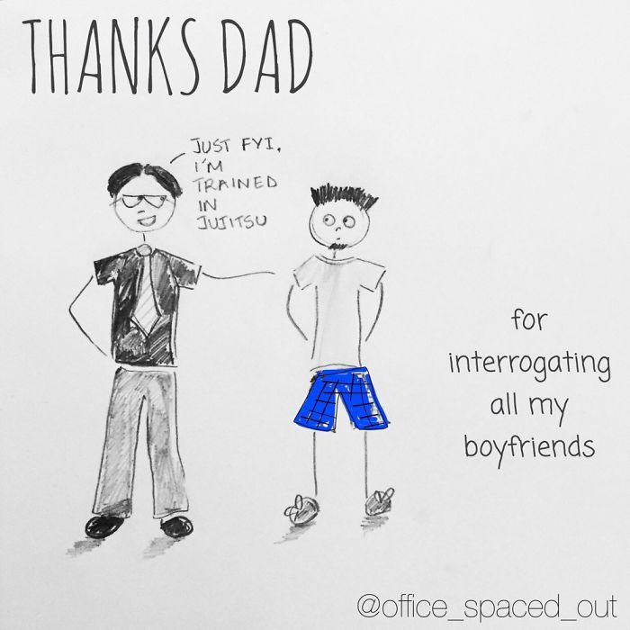 I Created These Illustrations To Thank All The Dads Out There