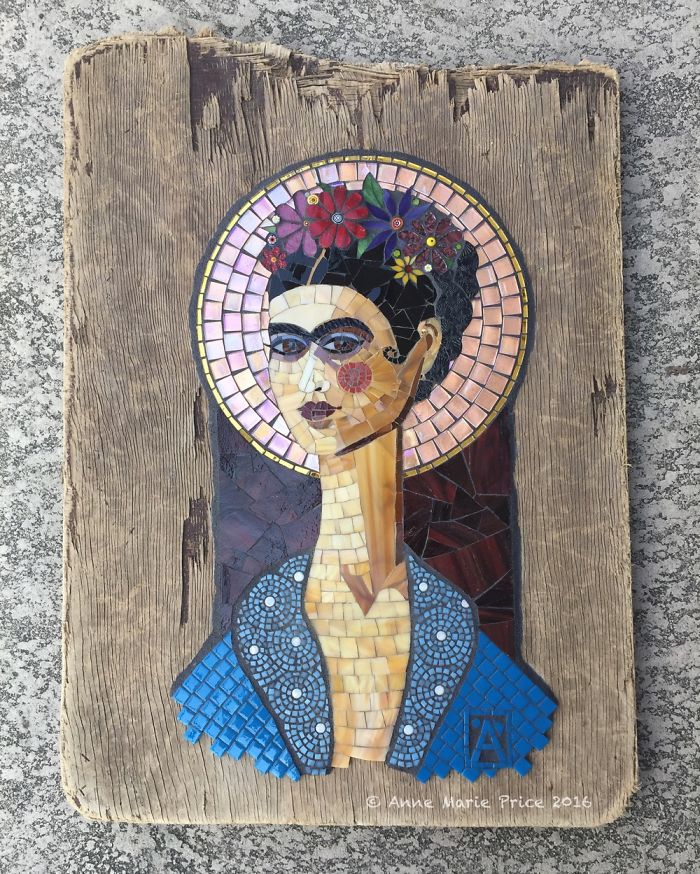 I Created Frida Kahlo Inspired Mosaic Art