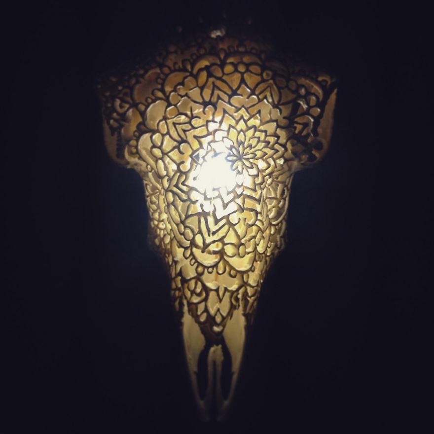I Carved Lamps From Skulls