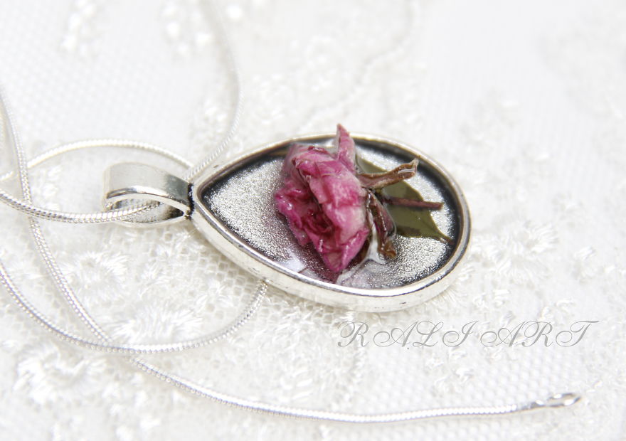 I Create Romantic Jewelry With Real Roses