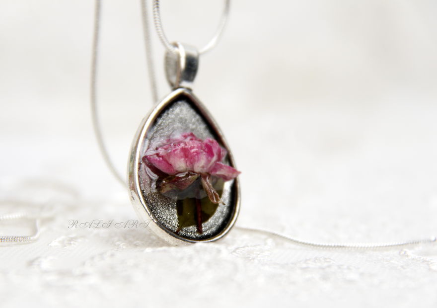 I Create Romantic Jewelry With Real Roses