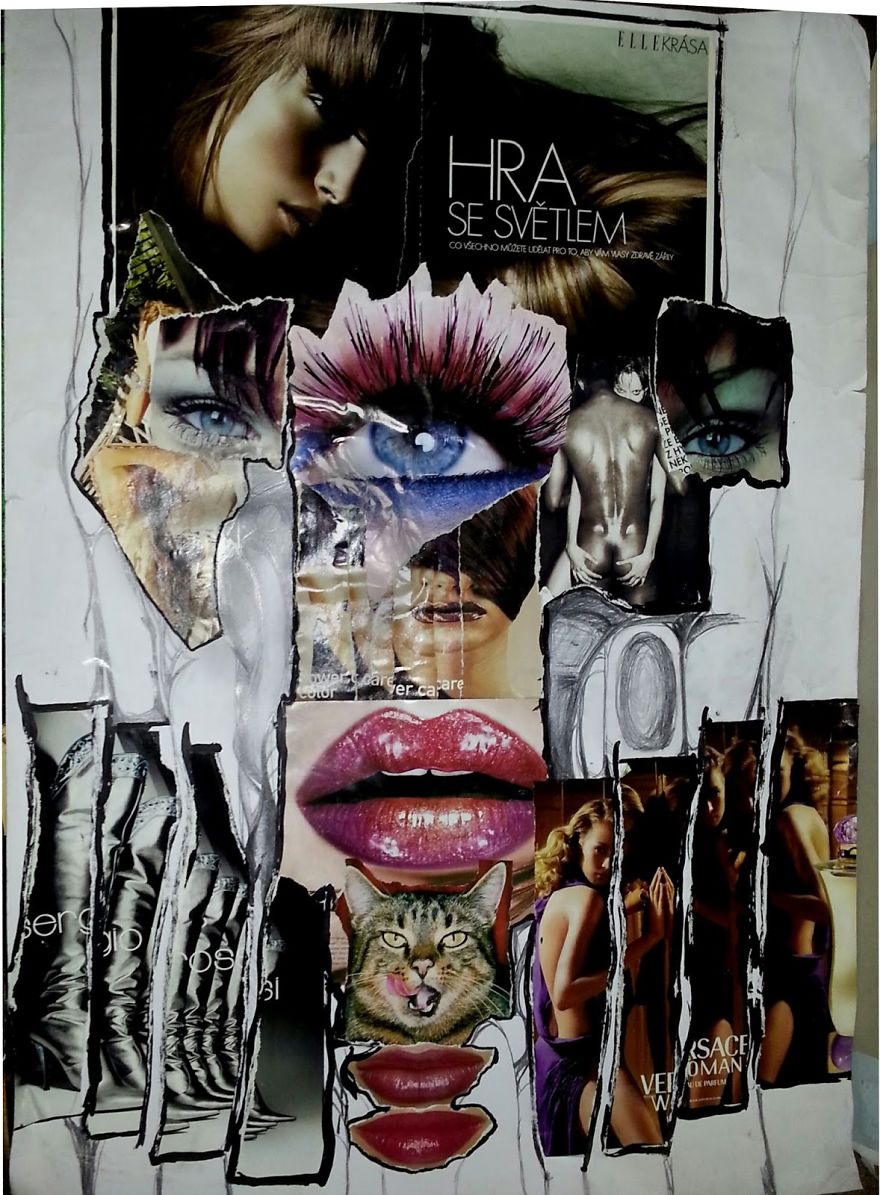 I Dont Think That Collages Are Something Trifling. I Love To Combine Pictures, Paint, Pencil...