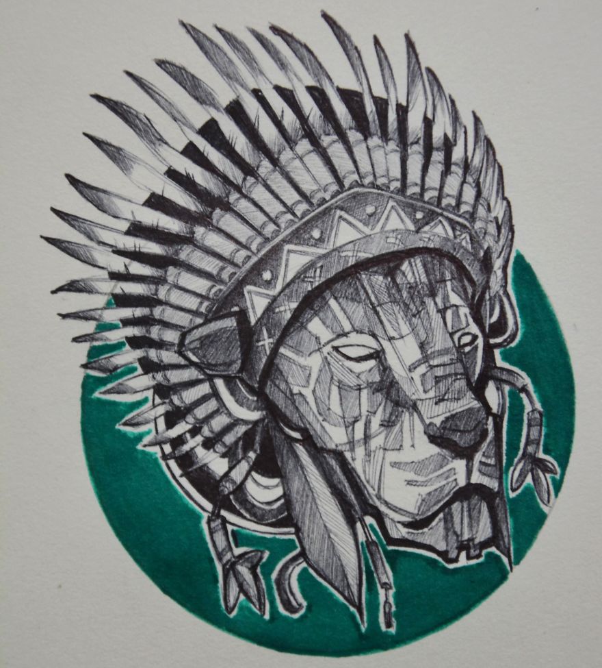 Every Free Time I Create Animal Drawings With A Twist !