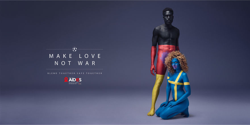 Make Love, Not War: Clever Ad Campaign Against AIDS