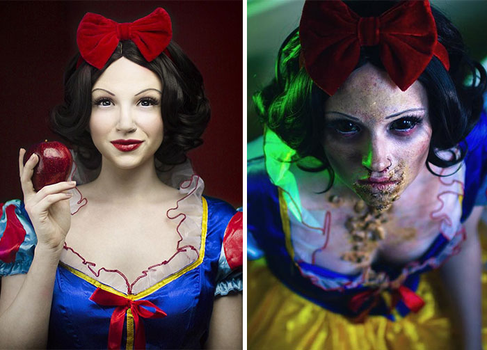 Glam & Gore: Self-Taught Artist Shows The Fate Of Disney Princesses And Pop Icons