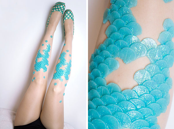 Mermaid Tights That Make It Look Like You're Developing A Tail