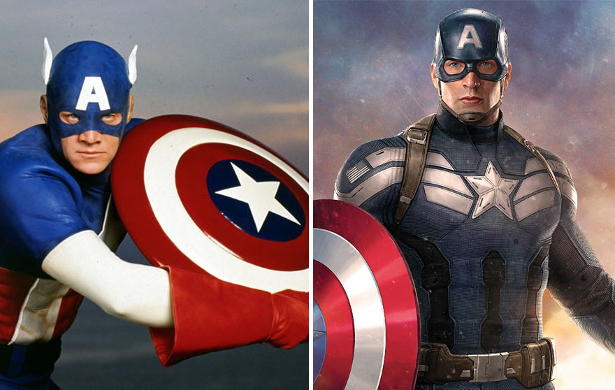 Captain America 1990 And 2016