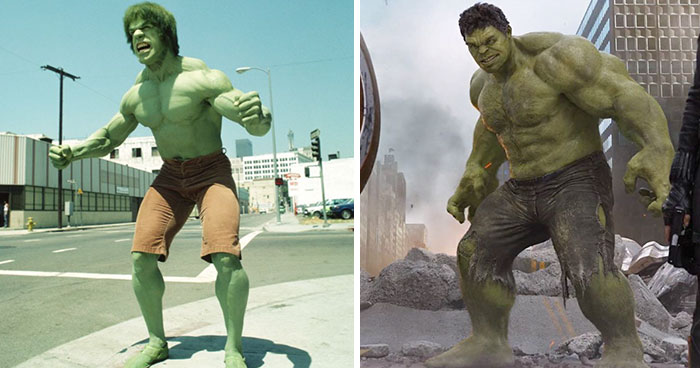 23 Superheroes Then And Now