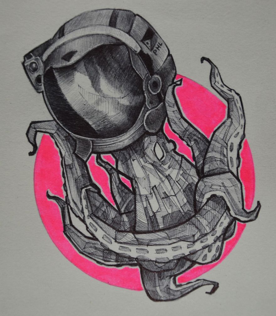 Every Free Time I Create Animal Drawings With A Twist !