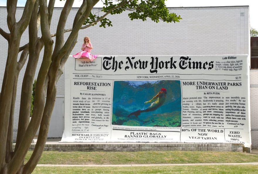 Artist Crochets The Front Page Of New York Times