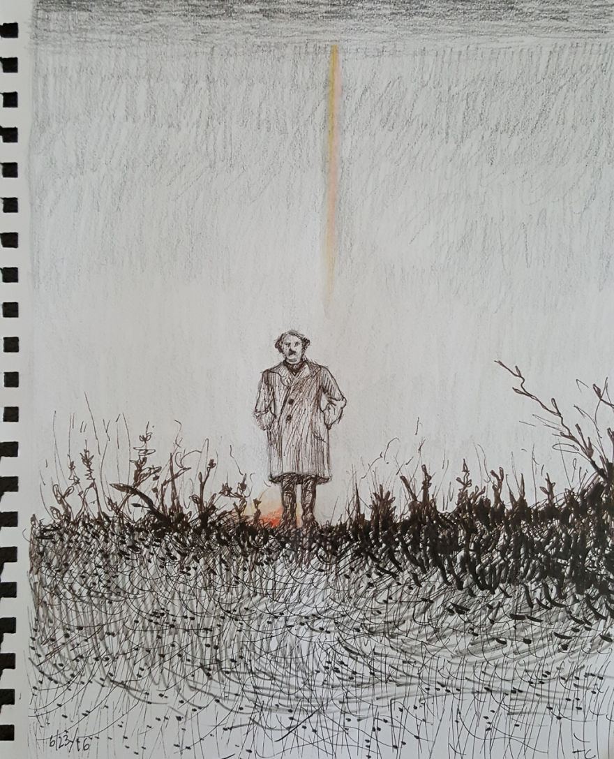 From My Sketchbook - A Drawing Inspired By An Old Vintage Photograph