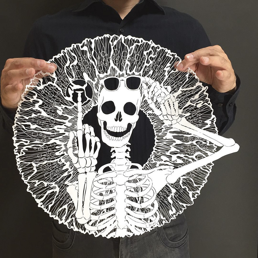 Japanese Artist Hand-Cuts Insanely Detailed Paper Art