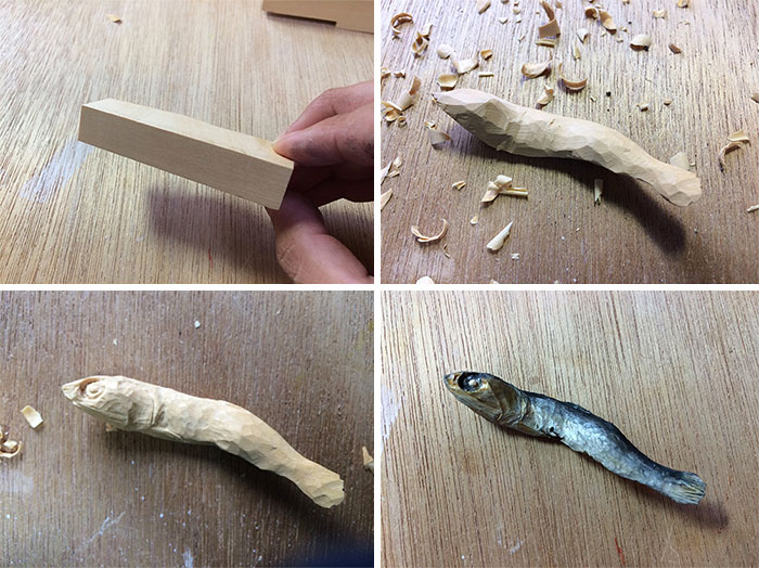 Realistic Wooden Food By Seiji Kawasaki