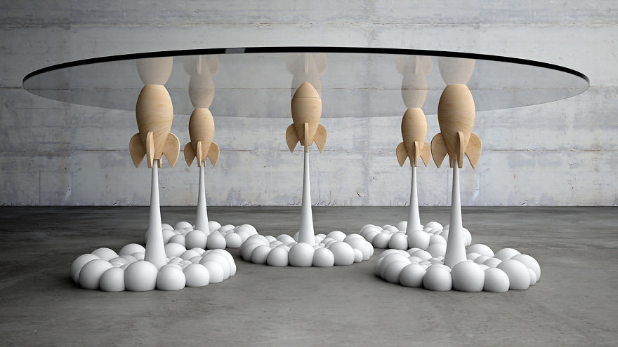 Rocket Coffee Table By Stelios Mousarris