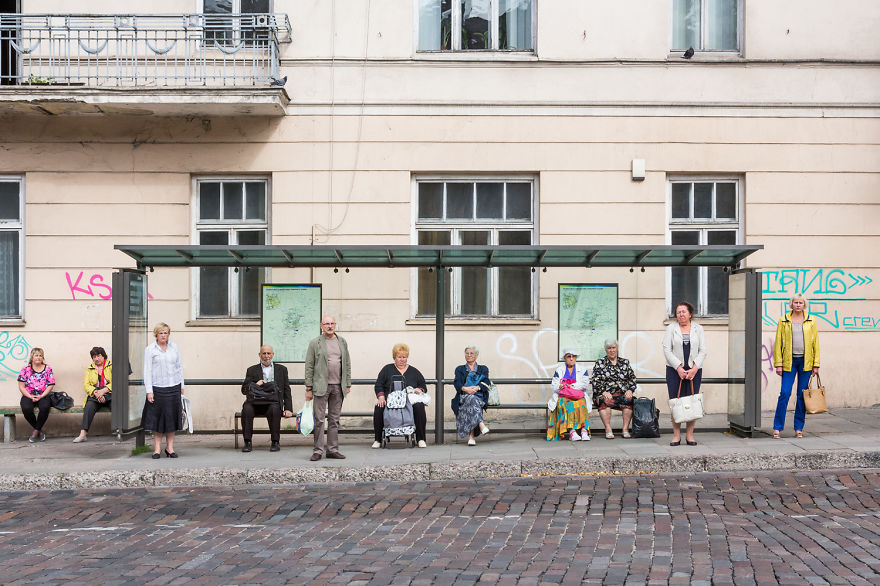 My Unstaged Portraits Of Strangers At Public Bus Stops