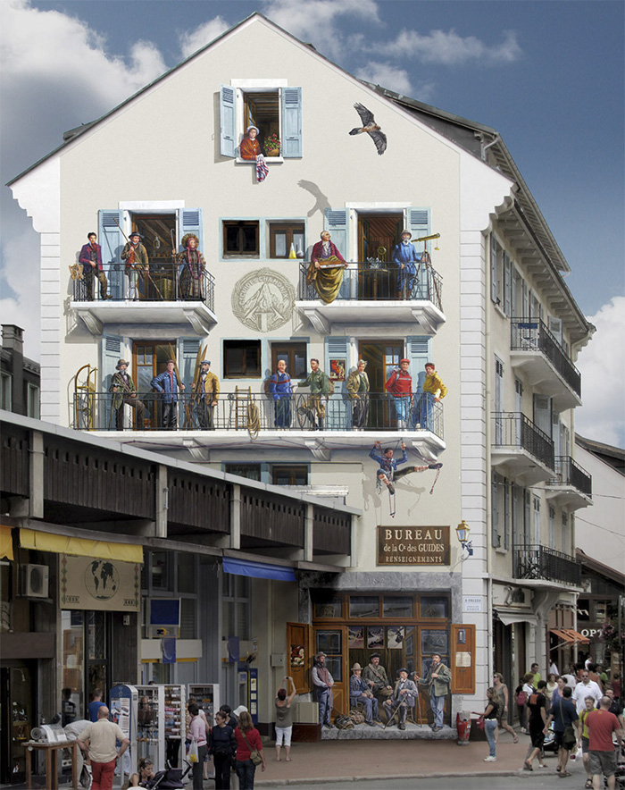 French Artist Transforms Boring City Walls Into Vibrant Scenes Full Of Life