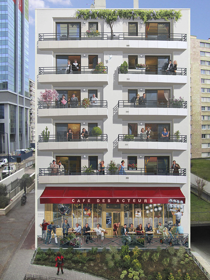 French Artist Transforms Boring City Walls Into Vibrant Scenes Full Of Life