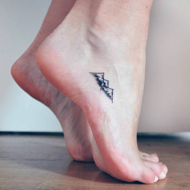 120 Tiny Foot Tattoo Ideas Showing Sometimes Less Is More | Bored Panda