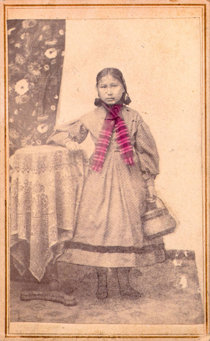 Arapaho Girl Only Child Saved Out Of Sand Creek Massacre, 1870-1880, By Mckinney, Albert S.