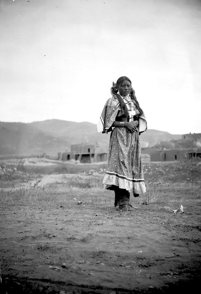 A Girl At Taos Pueblo, 1895, By H.s. Poley