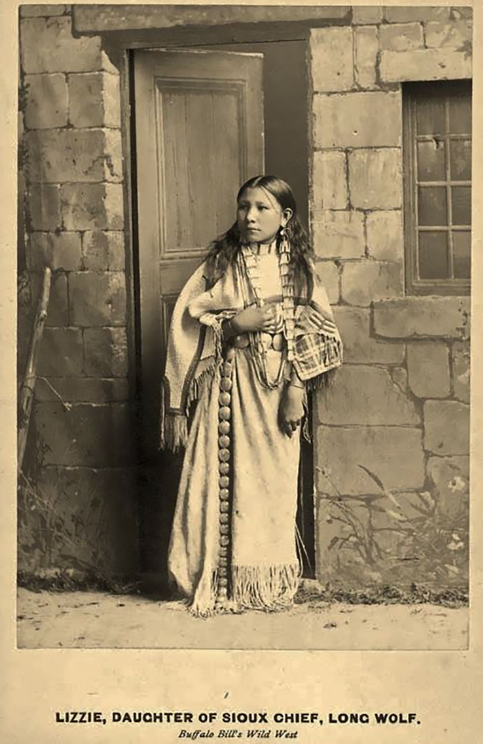 Lizzie Long Wolf As A Performer In Buffalo Bill's Wild West Show, 1886