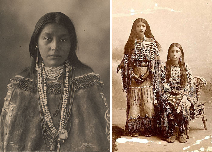 1800s-1900s Portraits Of Native American Teen Girls Show Their Unique Beauty And Style (36 Pics)