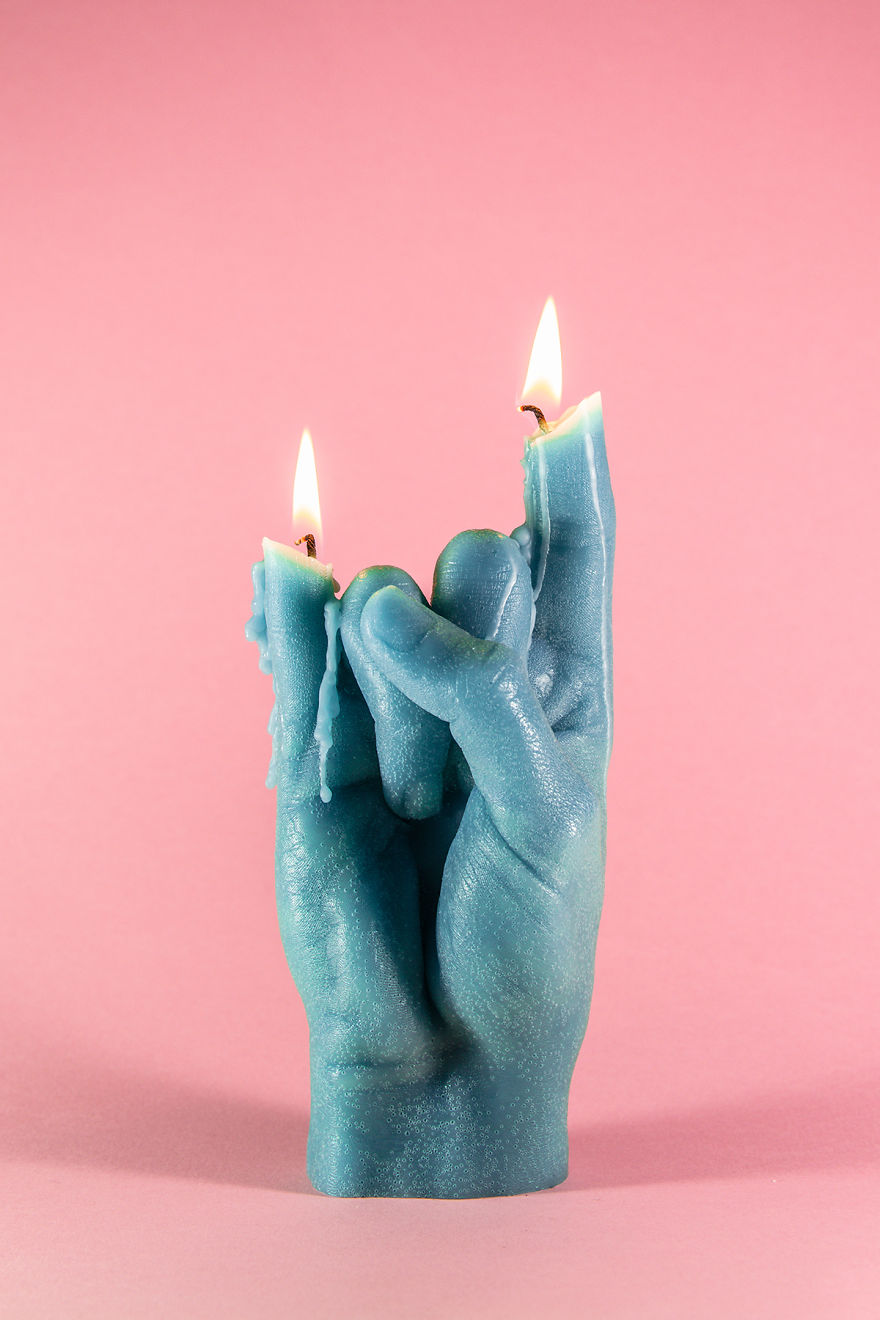 I Made Hand Gesture Candles