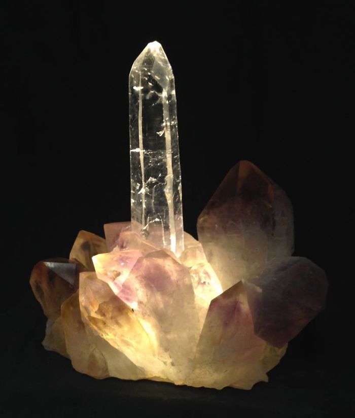 My Father-In-Law Hand-Makes These Amazing Led Lamps From Natural Minerals And Crystals