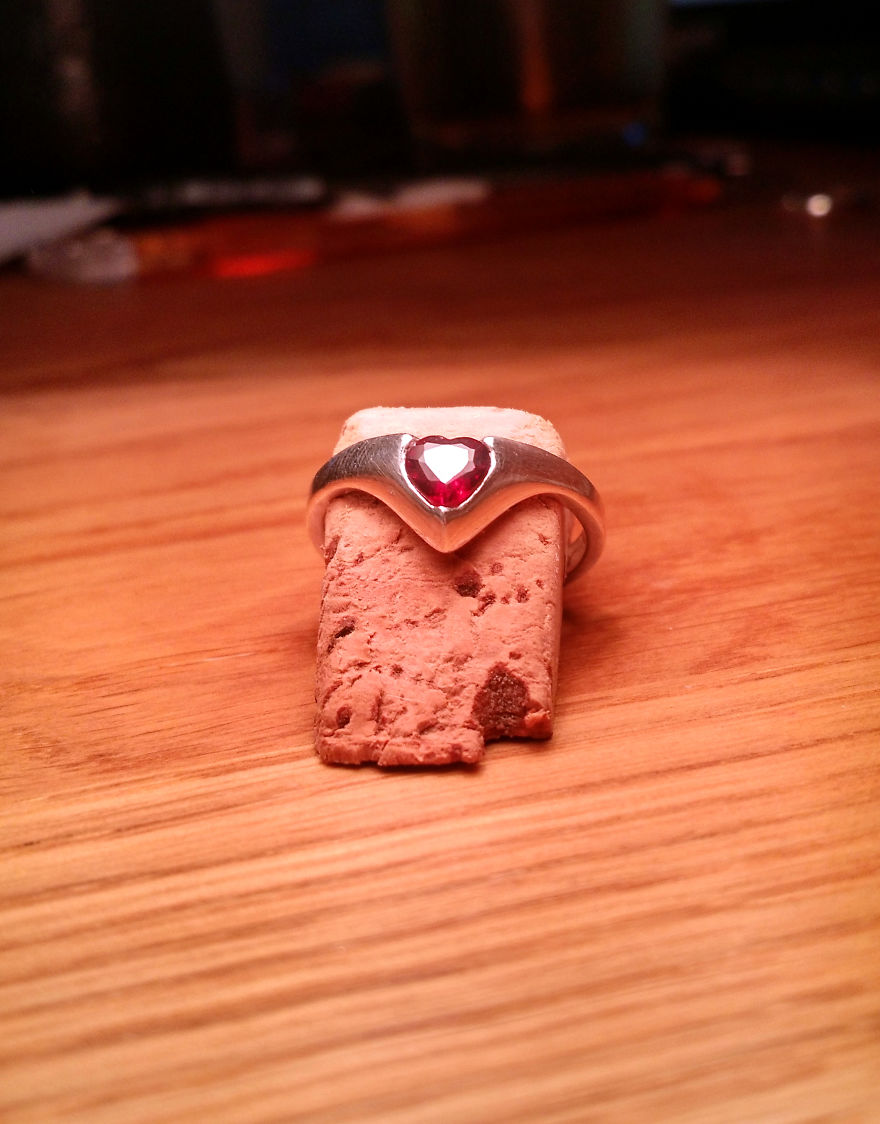 My Friend Made This Silver Ring For His Girlfriend Out Of Clay