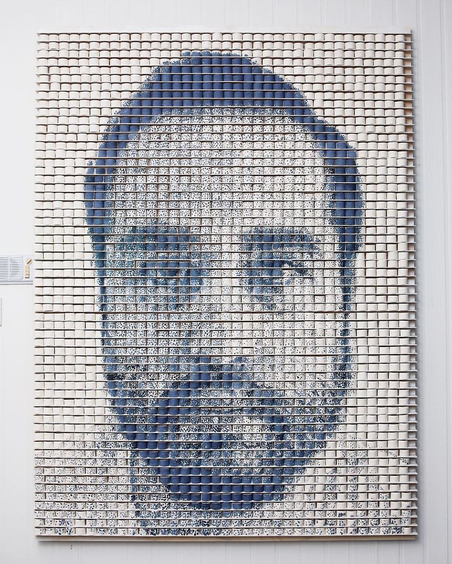 Spent 2 Months Throwing 2500+ Vessels To Create A Self-Portrait