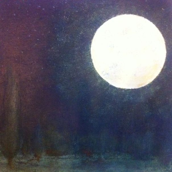 I Painted Moonlight On Convass With Oil Colors