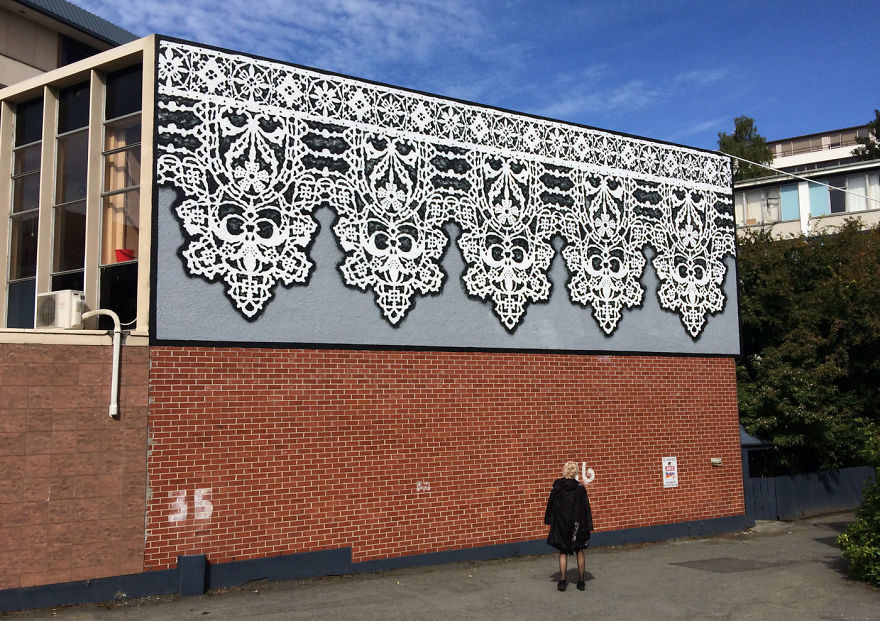 I Cover City Streets In Lace Street Art (Part 3)