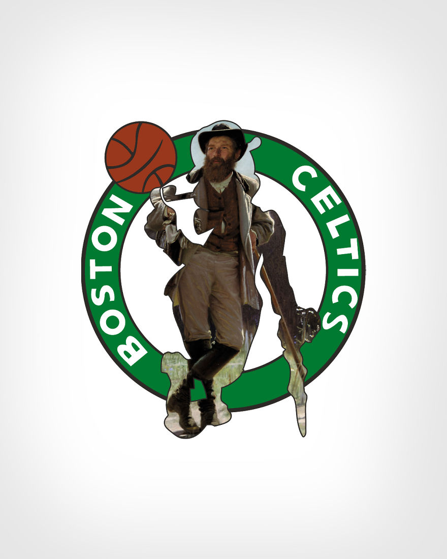 I Combined NBA Team Logos With Classical Paintings